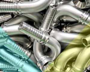 China Galvanized Sheet Hydraulic Crimping Hose Fittings 90 Elbow Metric 24 Cone Seal Dkos 20591 wholesale