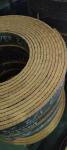 Black Brake Lining Roll Mooring Winch Brake Lining Black Color Woven Brake