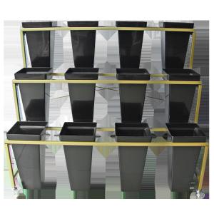 China Movable 796mm Height 590mm Depth Flower Display Rack Three Layer wholesale