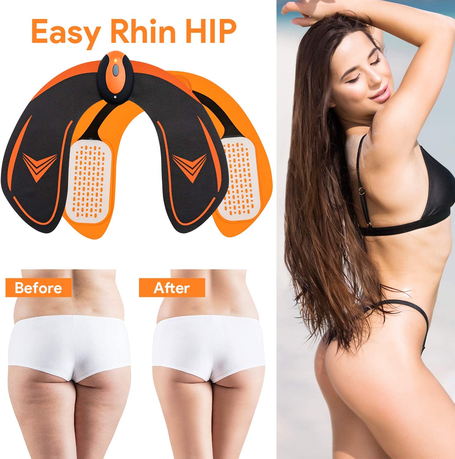 Hip And Buttock Pad Adjustable 4 Modes Ems Hips Trainer Muscle Stimulation
