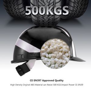 Construction Black Work Helmet ABS Shell 4/6 Points 9 colors CE EN397