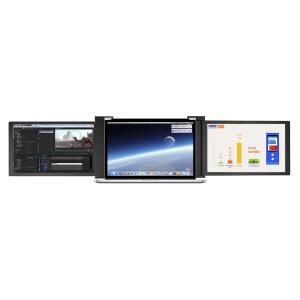 China HDMI 10.1&quot; Portable Tri Screen Monitor 9mm Thick For Laptop PC wholesale