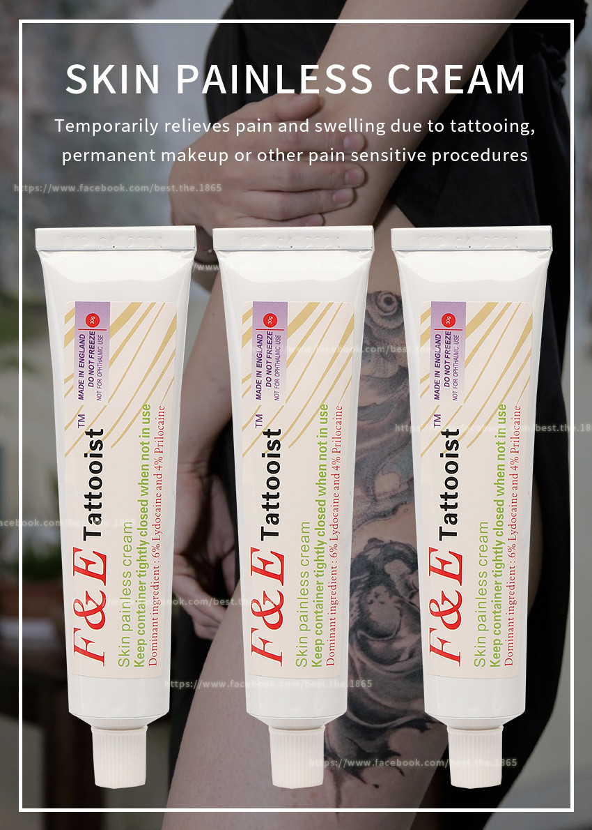 30G Anesthetic Numbing Cream / F&E Tattooist Skin Painless Cream Lasting For 3 Hours