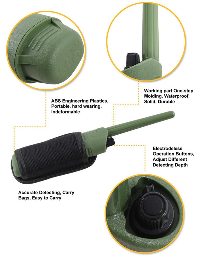 Portable Scanner Hand Held Security Wands With USB Charger / Highly Sensitive