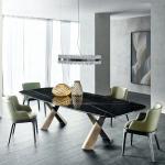 Homelegance Marie Louise Expandable Trestle Dining Table Unique Dining Room