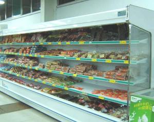 China Commercial Upright Display Fridge , Remote Multi deck Chiller 10m Length wholesale
