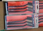 3Pcs Mini Wire Brush Set With Stainless Steel Brass and Nylon Bristles