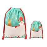 Single Sided Sublimation Christmas Bags Blank Heat Transfer Christmas Burlap