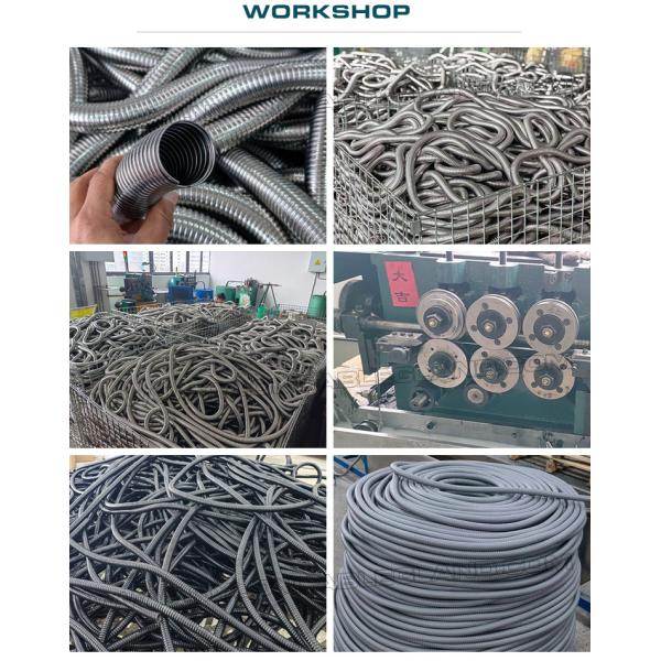 Metal Flexible Corrugated Tubes Ø6mm~Ø100mm, 316 & 304 Stainless Steel Corrugated Pipes Axial Tension 36 kgf~600 kgf for Wire Protection