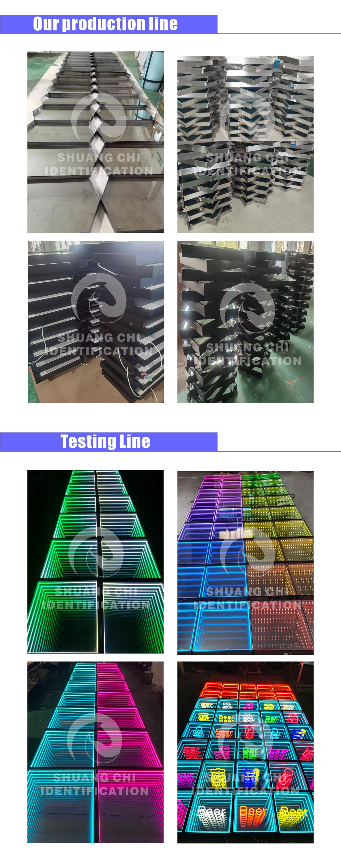 Unforgettable Events LED Dance Floor With 5050 RGB Led Lighted Floor Tiles