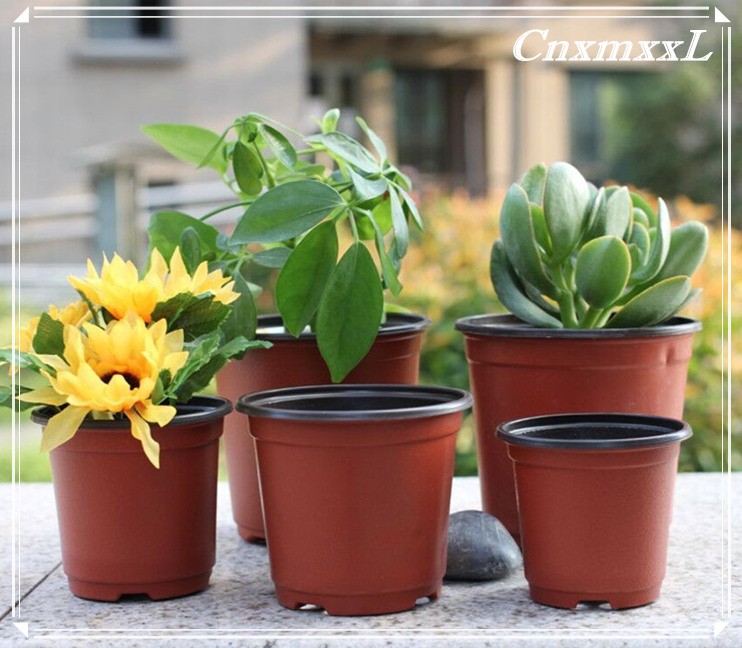 high-quality hydroponic fresh flower pot pp double color plastic flower pot with competitive price.