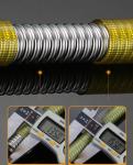 Yellow Flexible 304 Stainless Steel Hose Screw Insertion Outer Dia 16.8mm