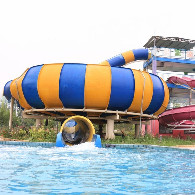 4-Person Big Water Park Slide Equipment for Adults