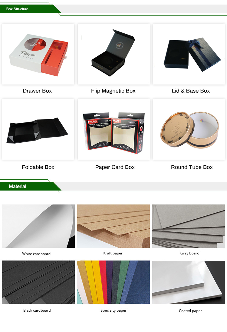 Recycled Material Custom Print Food Grade Cardboard Drawer Packaging for in Cake Boxes