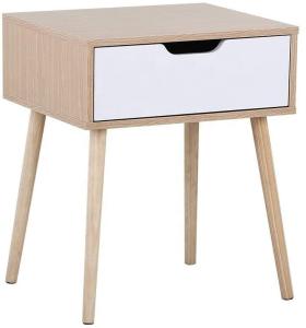 China Contemporary Veneer Small Timber Bedside Table 12 inch nightstand wholesale