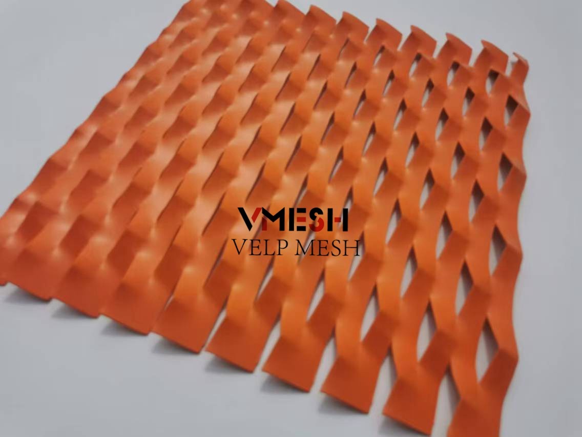 2mm Plate Aluminum Expanded Cladding Decorative Mesh Metal Screen
