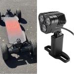 600 Lumens Electric Skateboard Lights Aluminum Alloy Material