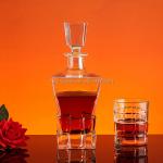 Industrial Beverage 500ml Transparent Whiskey Glass Bottle with Custom Design
