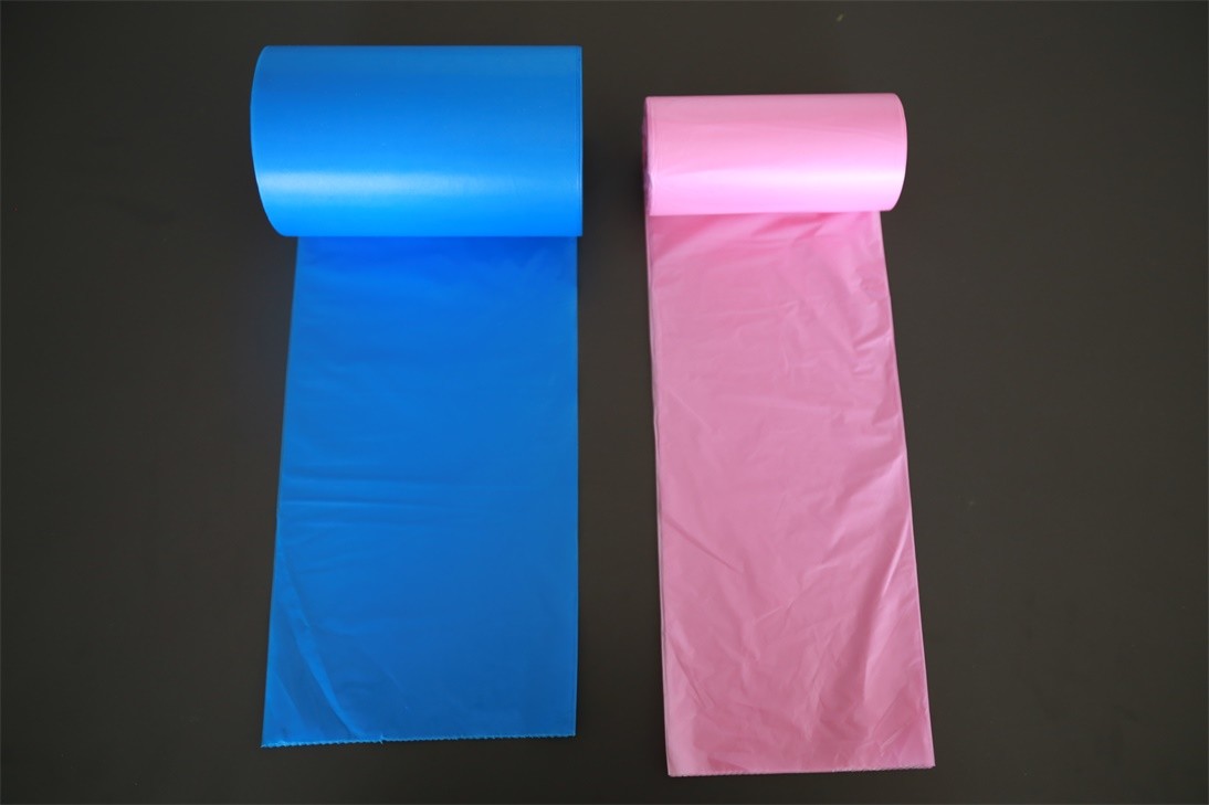 HDPE LDPE Material Disposable Trash Bags Bin Liners For Washroom Cleaning