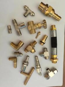 China OEM Brass Compression Shelve Stamping BSPT JIC Hydraulic Hose Adapters wholesale