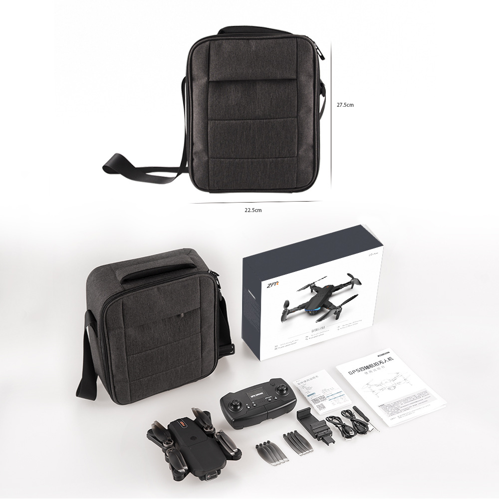 Folding 5G Brushless GPS Drone with 6K HD Camera and 90 Degree Dual Lens Remote Control