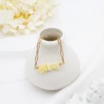 Moissanite Alloy Beaded Bracelets Anklets Natural Stone Gold Women Bracelets