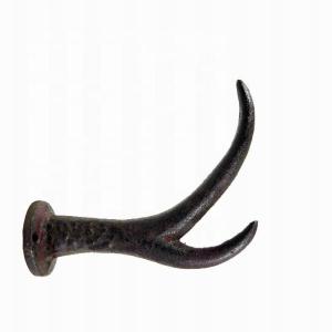 China Deer Antler Cast Iron Wall Hooks Cast Iron Crafts Rust wholesale