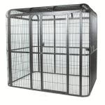 outdoor welded mesh parrot/birds aviary house black powder coated big aviary