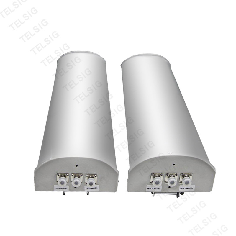 High Gain Two Way Radio Base Station Antenna 800 - 2600MHZ Frequency Optimized Size