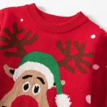 Kids Baby Boys Pullover Sweaters Baby Boy Long Sleeve Christmas Cartoon Knit