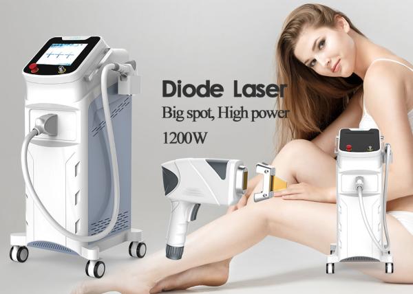 755nm 808nm 1064nm Diode Laser Hair Removal Machine 1200W High Power 55kgs Gross