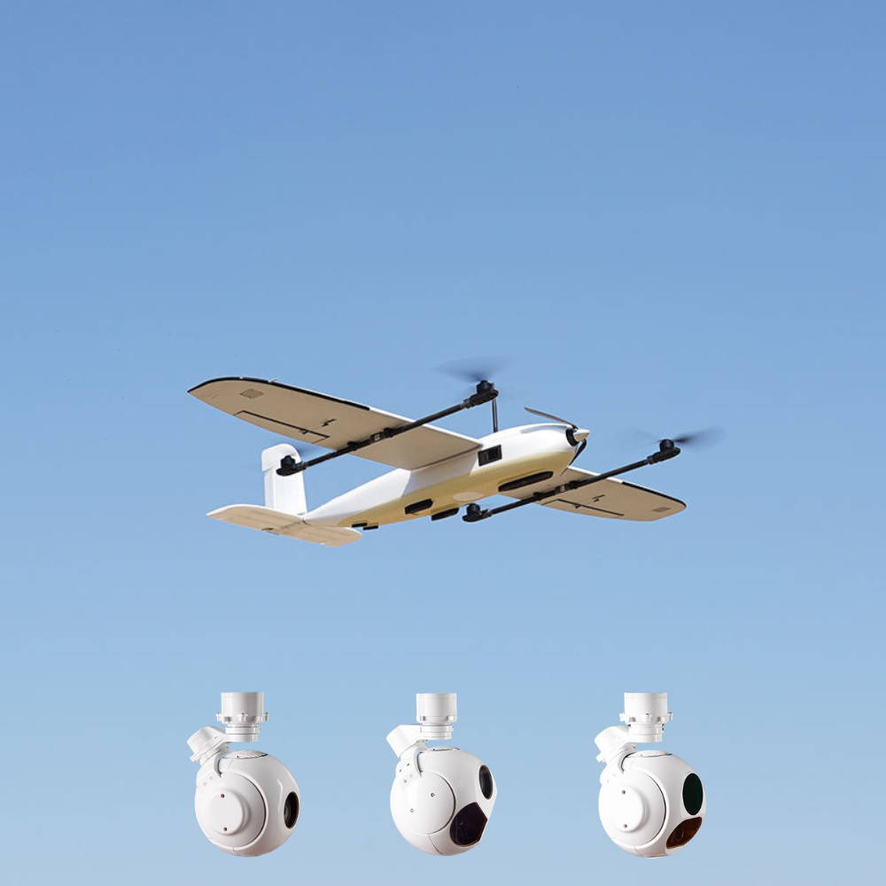 Security Military VTOL Industrial Inspection Drone 1700mm Wingspan 2KG Payload