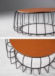 Living Room Modern Fashion Design Stainless Steel Frame Round Coffee Table