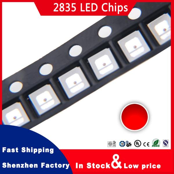 Epistar 660nm red LED diode for LED plant growth light 0.5W 2835 SMD LED good