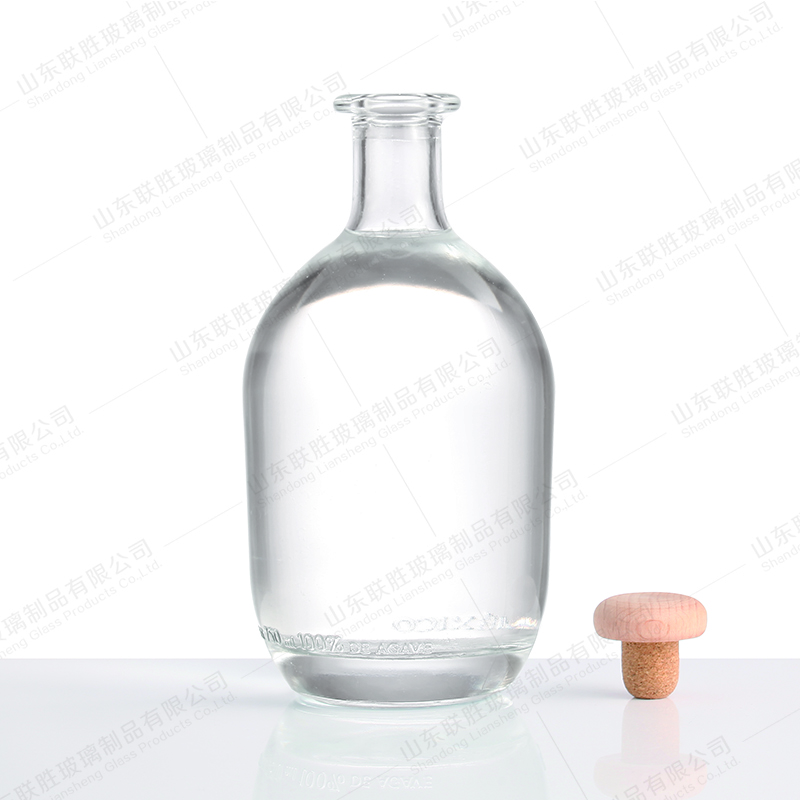 200ml 375ml 500ml 750ml 1000ml Empty Glass Bottle for Whiskey Vodka Brandy Rum Alcohol