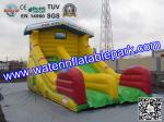 Yellow Super Fun Hire Inflatable Slide With family theme parks