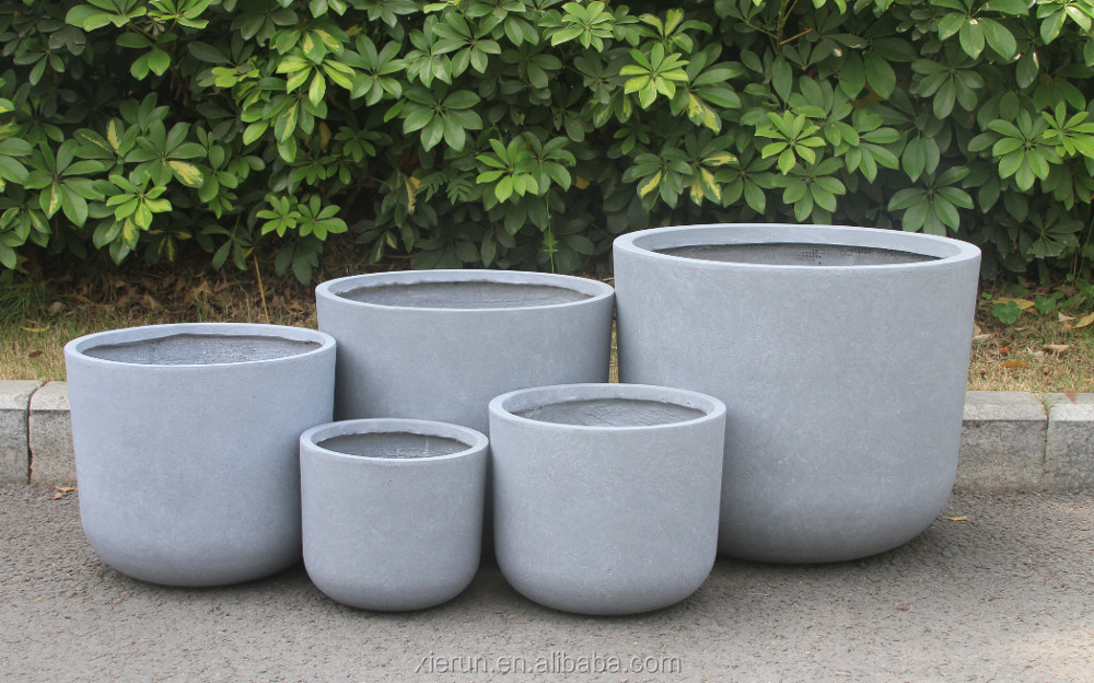 Frost Resistant FFiber Clay Planters For Indoor And Outdoor Plants