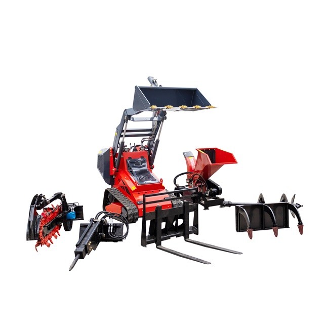 Crawler Drive Small Skid Steer Loader For Construction Agricultural Projects