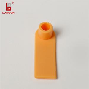 China 3g Orange UHF Ear Tag Customized Chip 860-960 MHZ For Ovine 48mm*17mm wholesale