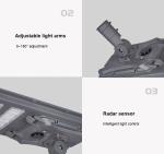 Aluminum Integrated Modular Led Street Light Ip65 With Lithium Battery