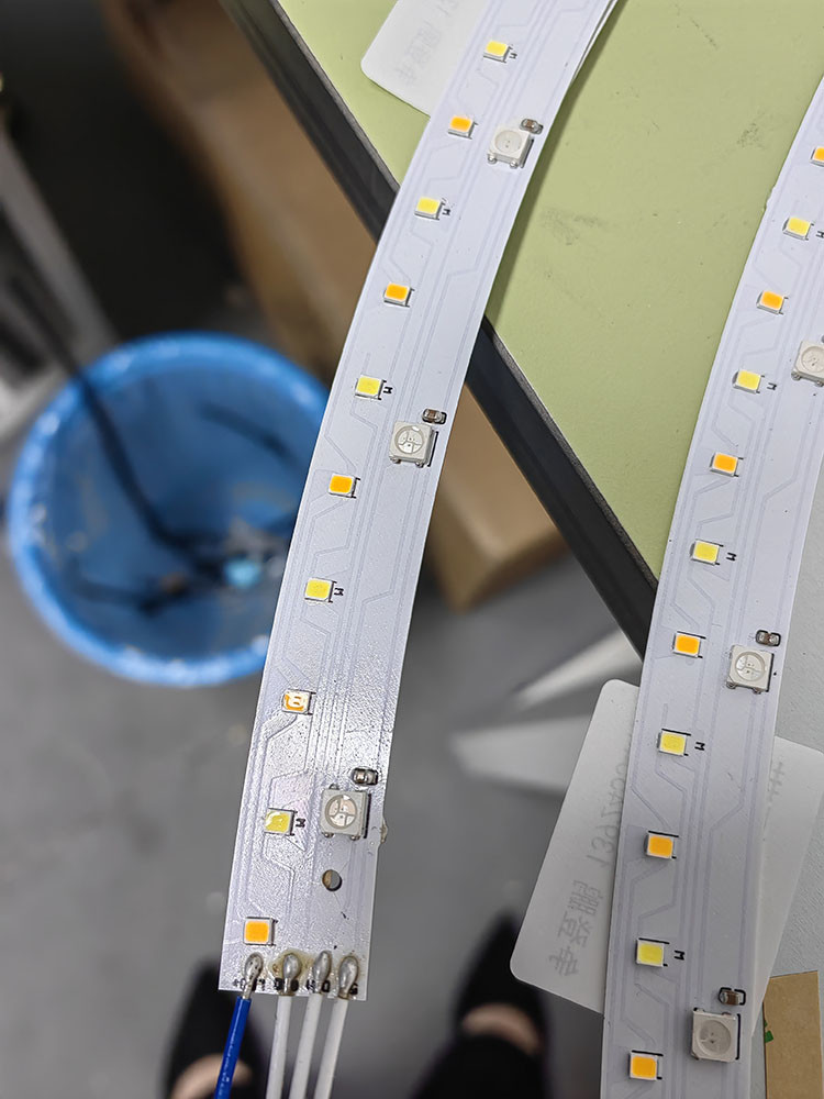3CCT-RGB Ceiling fan light ,can do any size according to your requirement