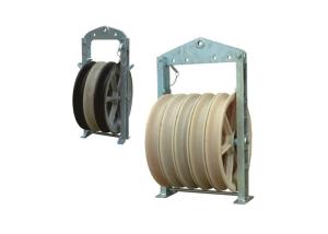 China 508*110mm Three Nylon Wheels Bundled Conductor Pulley wholesale