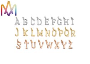 China DIY Accessories Copper Alphabet Letter Necklace Charms wholesale