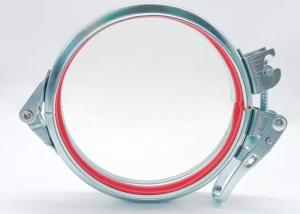 China Module Connection Buckle Galvanized Pipe Clamp Flanged 80mm-450mm wholesale