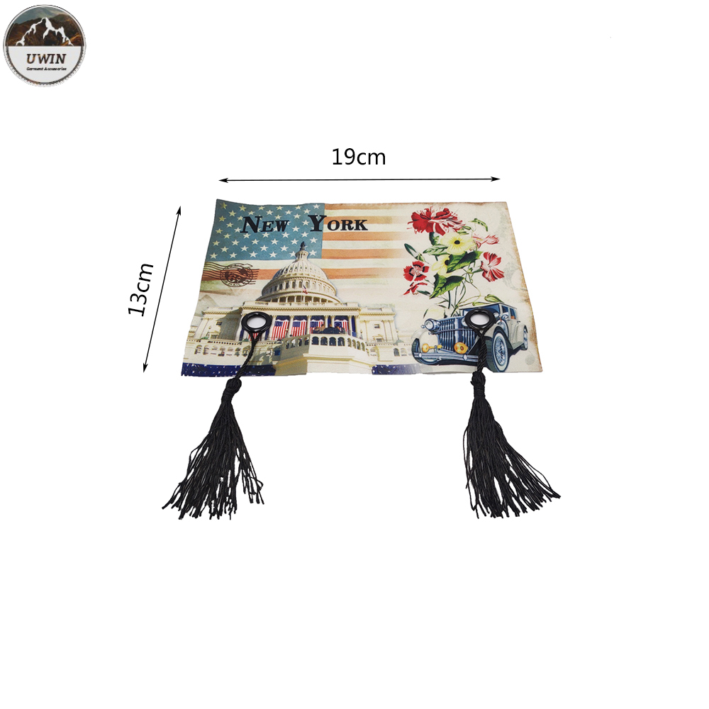 Tassels Digital Printed Patches / Custom Photo Patches Eco Friendly 13*19CM Size