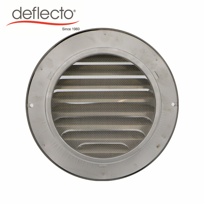 Wiredrawing Round Metal Air Vents Air Outlet Venting Hood Air Outlet 4 Inch 100mm