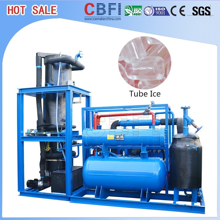 3 ton Hollow Crystal Tube Ice Maker / Industrial Ice Making Machine