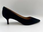 Black Comfortable Women'S Closed Toe Low Heel Dress Shoes Black Soft Suede