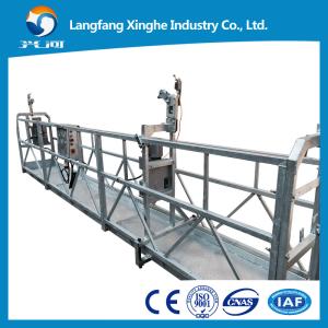 China zlp Construction lifting gondola , Electric rope cradle , 800kg/630kg building facade cleaning suspended platform wholesale