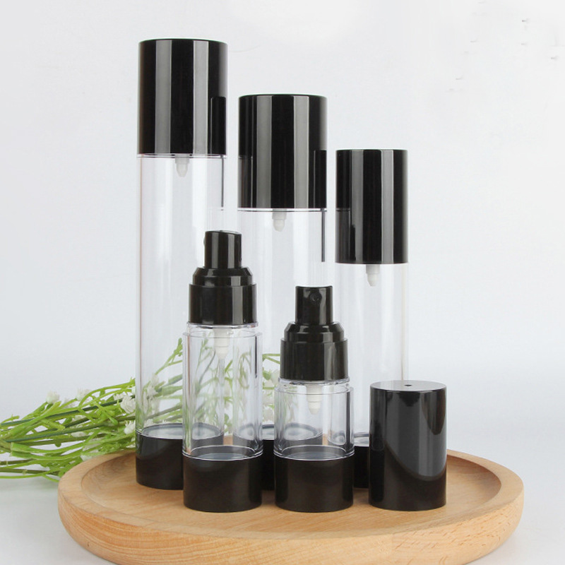 AS Base Material Luxury Empty Airless Spray Pump Bottles 15ml 30ml 50ml 80ml 100ml 120ml for Travel Skincare Convenience